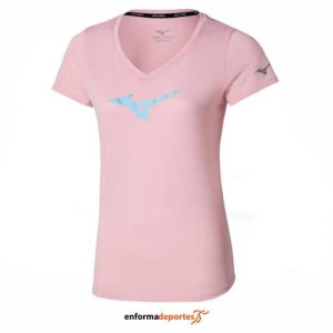Camiseta Mujer Mizuno Core Runbird | BLEACHED MAUVE