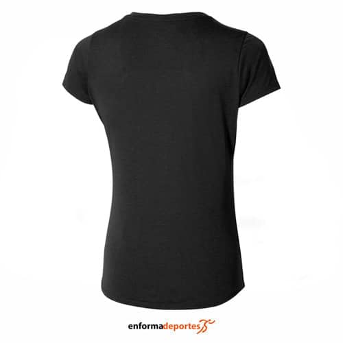 Camiseta Mujer Mizuno Core Runbird | BLACK / MAUVE - Imagen 3