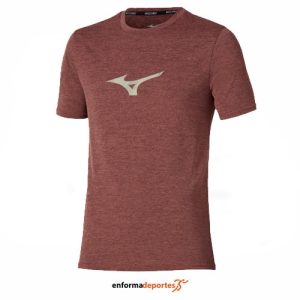 Camiseta Hombre Mizuno Core Runbird | COPPER BROWN