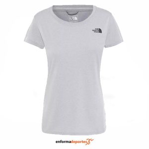 CAMISETA MUJER THE NORTH FACE REAXION AMP CREW | TNF LIGHT GREY HEATHER