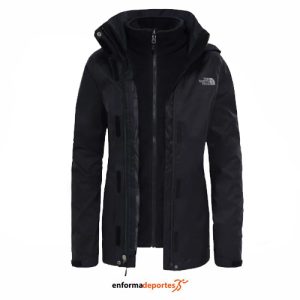 CHAQUETA MUJER THE NORTH FACE EVOLVE II TRICLIMATE JACKET – EU | TNF BLK/TNF BLK