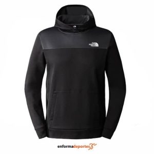 SUDADERA HOMBRE THE NORTH FACE REAXION FLEECE P/O HOODIE-EU | TNF BLACK-ASPHALT GREY