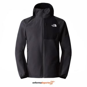 CHAQUETA HOMBRE THE NORTH FACE AO SOFTSHELL HOODIE | ASPHALT GREY-TNF BLACK-TN