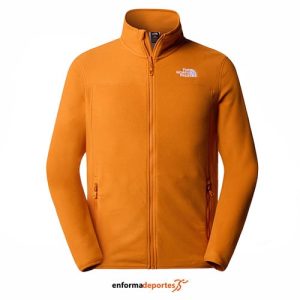 FORRO POLAR HOMBRE THE NORTH FACE 100 GLACIER FULL ZIP | BROWN