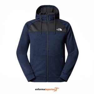 SUDADERA HOMBRE THE NORTH FACE REAXION FLEECE F/Z HOODIE – EU | SUMMIT NAVY DARK HEATHE