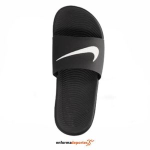 CHANCLA JUNIOR KAWA SLIDE NIKE | BLACK/WHITE