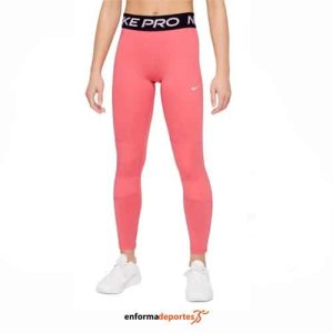 Malla junior Nike Pro Leggins | MAGIC FLAMINGO/WHITE