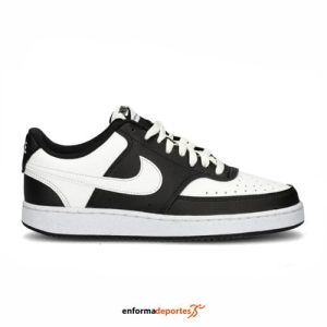 ZAPATILLA MUJER NIKE COURT VISION LOW NEXT NATURE | BLACK/WHITE