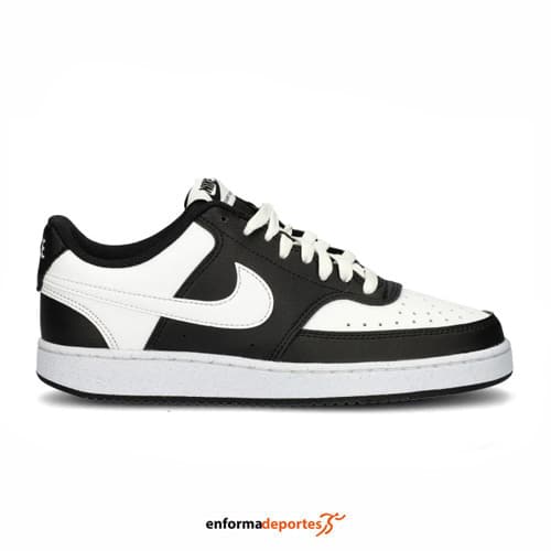 ZAPATILLA MUJER NIKE COURT VISION LOW NEXT NATURE | BLACK/WHITE