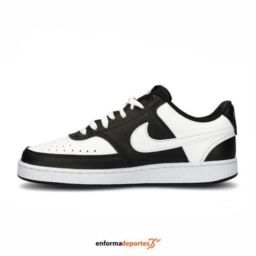 ZAPATILLA MUJER NIKE COURT VISION LOW NEXT NATURE | BLACK/WHITE - Imagen 3