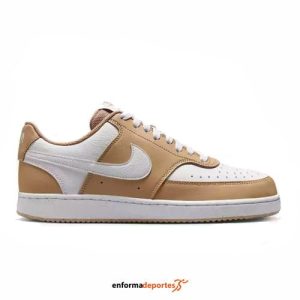 ZAPATILLA MUJER NIKE COURT VISION LOW NEXT NATURE | HEMP/WHITE