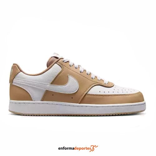 ZAPATILLA MUJER NIKE COURT VISION LOW NEXT NATURE | HEMP/WHITE