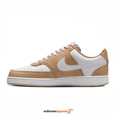 ZAPATILLA MUJER NIKE COURT VISION LOW NEXT NATURE | HEMP/WHITE - Imagen 4