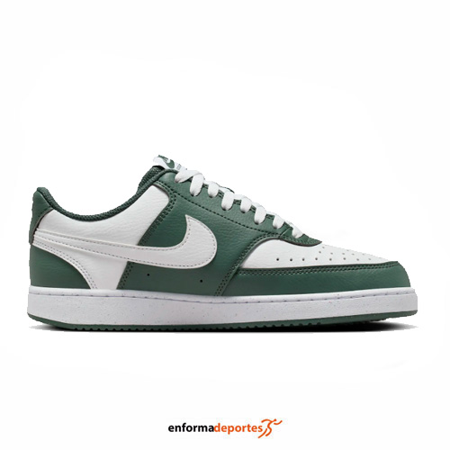 ZAPATILLA MUJER NIKE COURT VISION LOW NEXT NATURE | VINTAGE GREEN/WHITE - Imagen 2