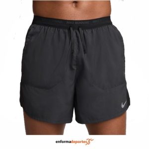 PANTALON CORTO HOMBRE NIKE STRIDE DRI-FIT 5″ | BLACK/BLACK/REFLECTIVE SI