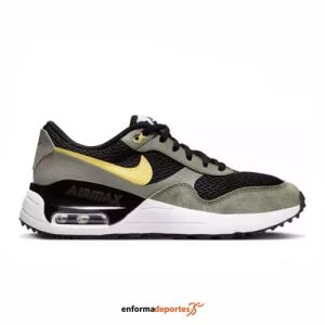 ZAPATILLA JUNIOR NIKE AIR MAX SYSTM | BLACK/SATURN GOLD-DARK ST