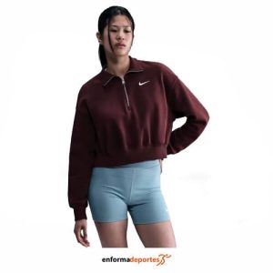 Sudadera Mujer Nike Sportswear Phoenix Fleece | BURGUNDY CRUSH/SAIL