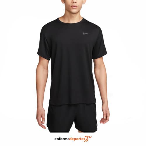 Camiseta hombre Nike Dri-Fit Uv Miler | BLACK/REFLECTIVE SILV - Imagen 2