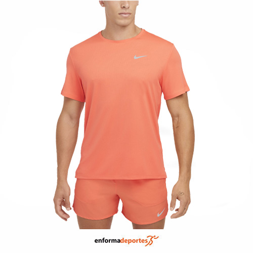 Camiseta hombre Nike Dri-Fit Uv Miler | LT WILD MANGO/REFLECTIVE