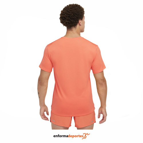 Camiseta hombre Nike Dri-Fit Uv Miler | LT WILD MANGO/REFLECTIVE - Imagen 3