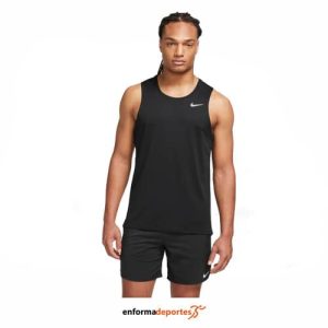 CAMISETA HOMBRE NIKE MILER DRI-FIT | BLACK/REFLECTIVE SILV
