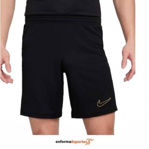 PANTALON CORTO HOMBRE NIKE DRI-FIT ACADEMY OCCER S | BLACK/BLACK/METALLIC GOLD