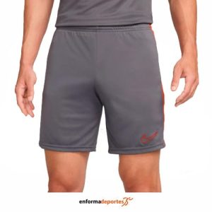 PANTALON CORTO HOMBRE NIKE DRI-FIT ACADEMY SOCCER | IRON GREY/DRAGON RED/DRAG
