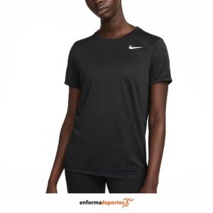Camiseta Mujer Nike Dri-Fit | BLACK/WHITE