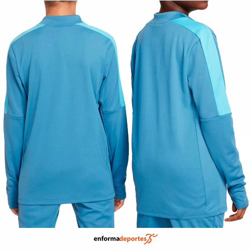 SUDADERA JUNIOR NIKE DF ACD23 DRILL TOP BR | AEGEAN STORM/BALTIC BLUE/ - Imagen 3