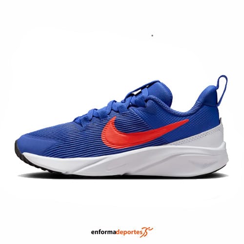 ZAPATILLA JUNIOR NIKE STAR RUNNER 4 NN (PS) | ASTRONOMY BLUE/TEAM ORANG - Imagen 3