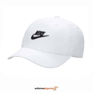GORRA JUNIOR NIKE CLUB UNSTRUCTURED FUTURA | WHITE/BLACK