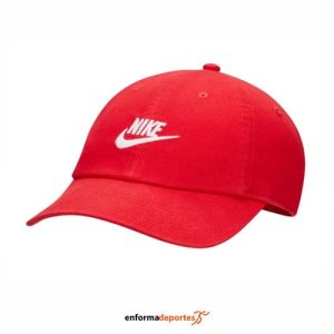 GORRA JUNIOR NIKE CLUB UNSTRUCTURED FUTURA | UNIVERSITY RED/WHITE