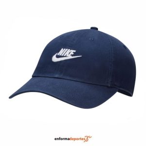 GORRA NIKE CLUB UNSTRUCTURED FUTURA WASH | MIDNIGHT NAVY/WHITE
