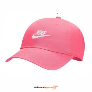 GORRA NIKE CLUB UNSTRUCTURED FUTURA WASH | ASTER PINK/WHITE