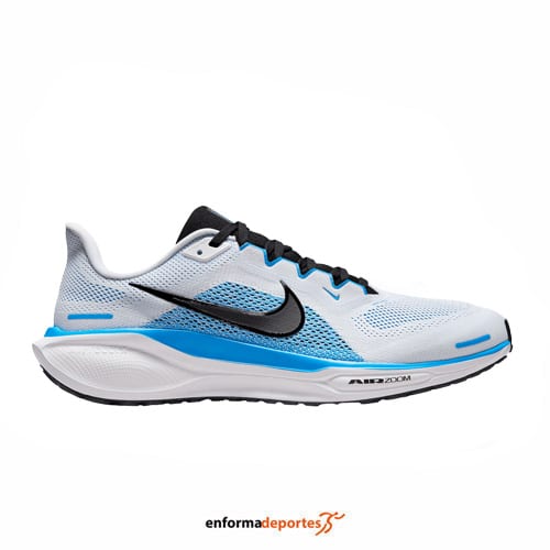Zapatilla Hombre Nike Pegasus 41 | WHITE/BLACK-BLUE HERO - Imagen 2