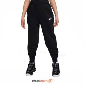 PANTALON JUNIOR NIKE SPORTSWEAR CLUB FLEECE | BLACK/BLACK/WHITE