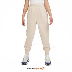 PANTALON JUNIOR NIKE SPORTSWEAR CLUB FLEECE | SANDDRIFT/SANDDRIFT/WHITE