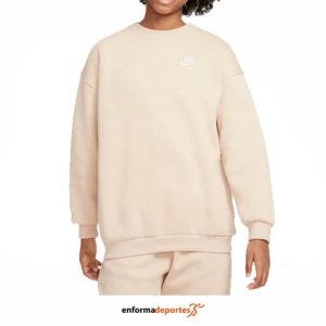 Sudadera junior Nike Sportswear Club Fleece | SANDDRIFT/WHITE