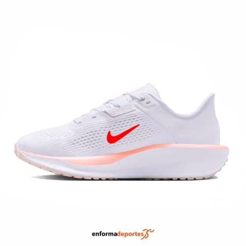 Zapatilla mujer Nike Quest 6 | WHITE/BRIGHT CRIMSON-WASH - Imagen 3