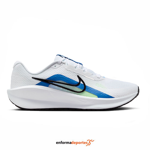 Zapatilla hombre Nike Downshifter 13 | WHITE/BLACK-STAR BLUE-GRE - Imagen 2