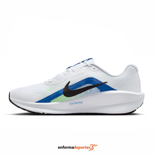 Zapatilla hombre Nike Downshifter 13 | WHITE/BLACK-STAR BLUE-GRE - Imagen 3