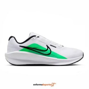 Zapatilla hombre Nike Downshifter 13 | WHITE/BLACK-GREEN SHOCK
