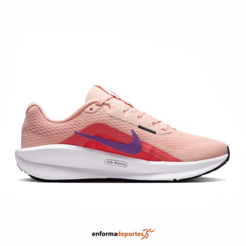 Zapatilla mujer Nike Downshifter 13 | WASHED CORAL/VIVID PURPLE - Imagen 2