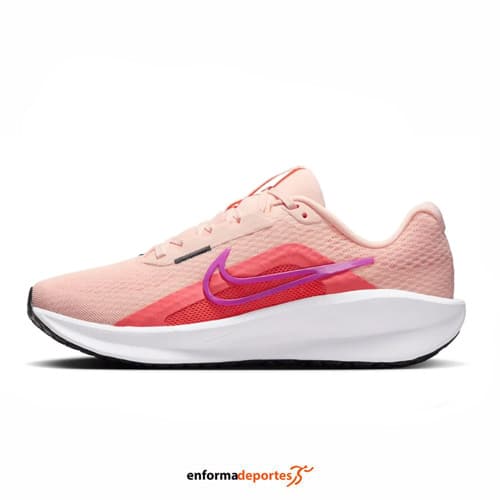 Zapatilla mujer Nike Downshifter 13 | WASHED CORAL/VIVID PURPLE - Imagen 3