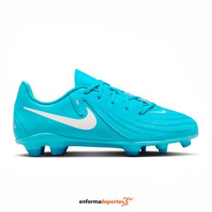 Bota futbol Junior Nike Phantom Gx2 Club | BLUE FURY/WHITE