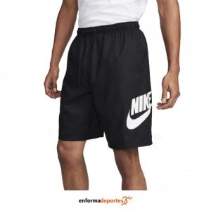 PANTALON CORTO HOMBRE NIKE CLUB WOVEN | BLACK/WHITE