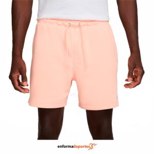 PANTALON CORTO HOMBRE NIKE CLUB FRENCH TERRY FLOW | WASHED CORAL/WASHED CORAL