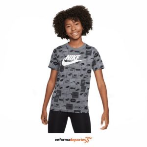 CAMISETA JUNIOR NIKE SPORTSWEAR | SMOKE GREY