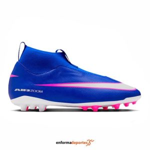 Bota Nike junior Zoom SuperFly 10 Academy Ag | RACER BLUE/WHITE