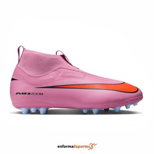 Bota Nike junior Zoom SuperFly 10 Academy Ag | MAGIC FLAMINGO/BLACK-TOTA
